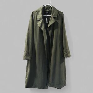 Banana Republic Women's dark sage Trench Coat - size medium